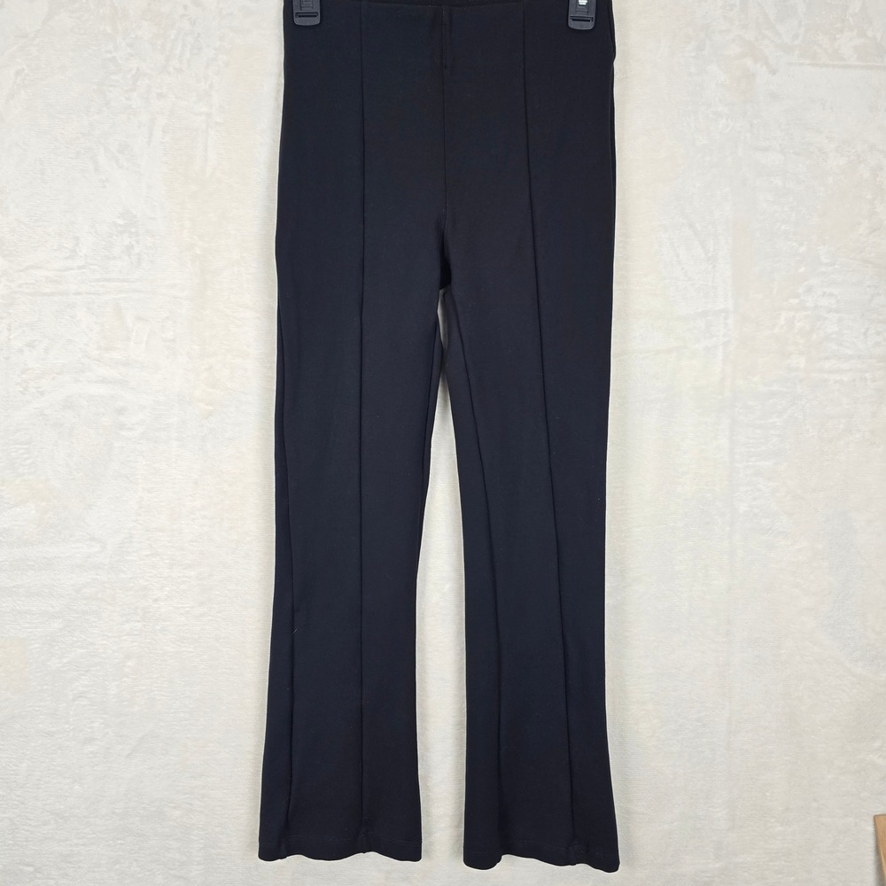 Abercrombie & Fitch Womens XS Black High Rise Pintuck Flare‎ Ponte Pants Solid